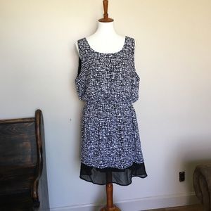🎉 Delirious Patterned Sleeveless Dress 1X